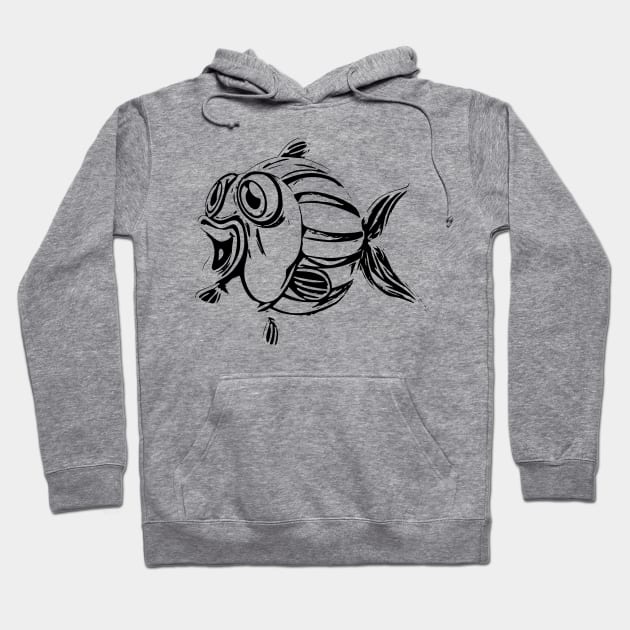 Fish Hoodie by Nimmersatt